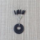 30 Group 180pcs Rubber Space Beans for Sea Carp Fishing Float (Cylinder M) Newly