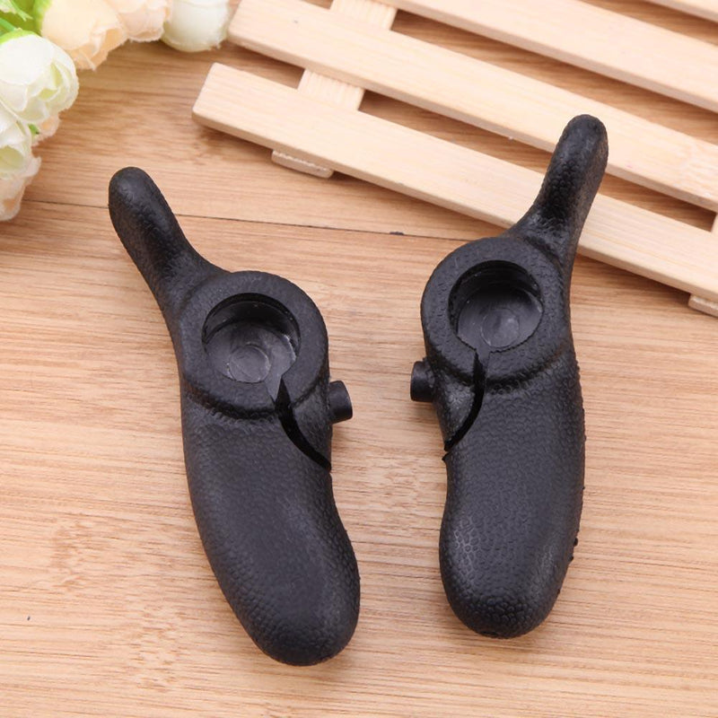 Black 2Pcs Outdoor Mountain Bicycle Cycling Handle Bar End Security Grips