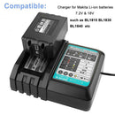 BL1860 3A BL1840 BL1850 Rapid Battery Charger 7.2V-18V DC18RC for Makita