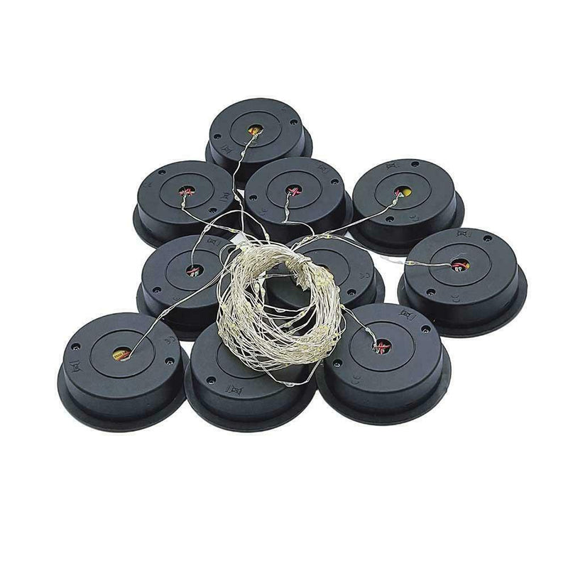 1pcs Garden Solar Powered Replacement Round LED Light Patio Decor Boxes S3U8