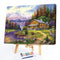 Paint By Numbers Lodge Between Mountains and Forests Painting Kit (B991)