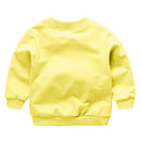 Boys Baby Cute O-Neck Sweatshirt Cute Animal Casual Tops (Yellow 12-18M)