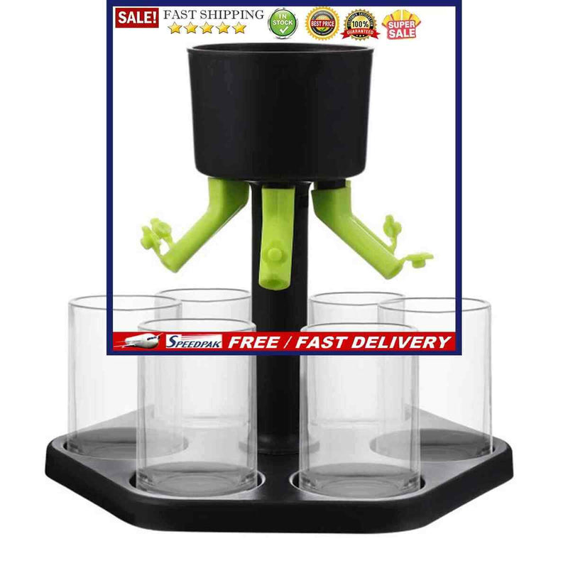 6 Shot Glass Dispenser Shot Buddy Dispenser for Filling Liquids Cocktail Wi