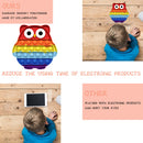 Autism Push Bubble Sensory Toys Desktop Puzzle Anti Stress Toys (Rainbow) Newly