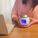 Music Starry Sky Projection Color Change Alarm Clock Night Light Projector Lamp