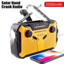 Weather Radio Hand Crank 2500mAh Power Bank Emergency Radio Solar Charging