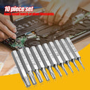 10pcs CR-V Torx Bits Set T3 T4 T5 T6 T7 T8 T9 T10 T15 T20 Mobile Repair Bit