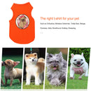 Summer Thin Puppy Clothes DIY Applique Diamond Orange Breathable Dog Cat Shirts