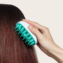 Silicone Head Body Scalp Massage Brush Hair Washing Clean Combs (White) Newly