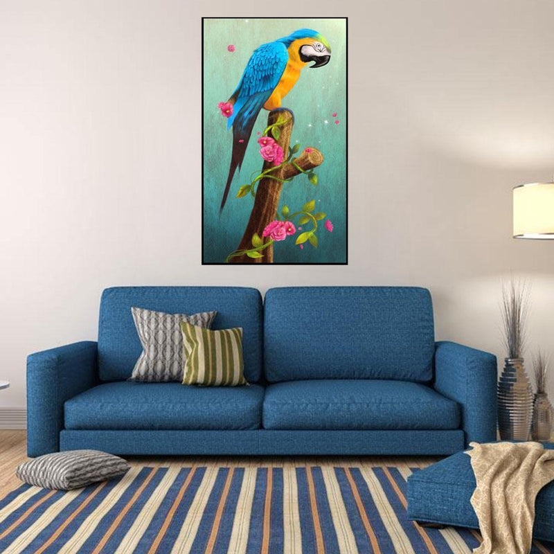 5D Diamond Parrot Painting DIY Mosaic Embroidery Cross Stitch Kit Art Decor