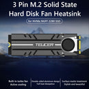 TEUCER 3 Pin M.2 Solid State Hard Disk Fan Heatsink for NVMe NGFF 2280 SSD Newly
