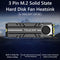 TEUCER 3 Pin M.2 Solid State Hard Disk Fan Heatsink for NVMe NGFF 2280 SSD Newly