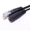 Power Over Ethernet PoE Adapter Injector + Splitter Kit PoE Cable Black