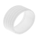 5pcs Tennis Racket Handle Ring Badminton Racquet Grip Band Overgrip (White)