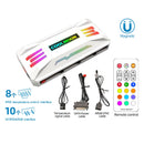 COOLMOON RGB Controller 4Pin PWM 5V 3Pin ARGB Fan Remote Control (White) Newly