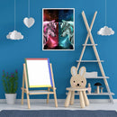 5D Diamond Painting Kit DIY Starry Wolves Full Round Drill Mosaic Wall Picture