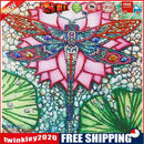 Mosaic Special Shape DIY Lotus Dragonfly Diamond Painting Rhinestone 5D Kit