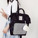 #A Japanese Large Capacity Portable Nylon School Bags Women Harajuku Cute Mochil