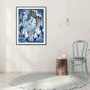 Wolf Full Round Diamond Painting Kit DIY Mosaic Rhinestone Picture Home Decor