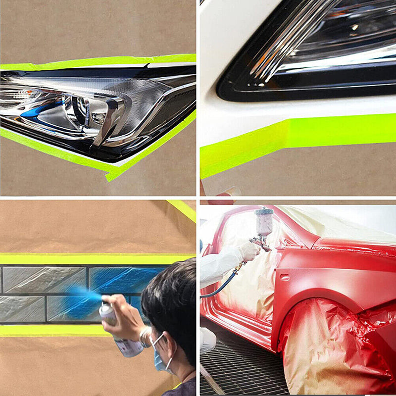 12m Auto Spray Paint Masking Kraft Paper Film Roll for Furniture Car (45cm)