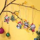 Christmas Diamond Pendant 5D DIY Mosaic Kit Double-sided Rhinestone Decorat