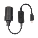 USB C Type C to 12V Car Cigarette Lighter Socket Female Converter Adapter_
