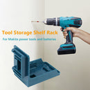 2 in 1 Machine Holder Portable Plastic Battery Holder Stand for Makita 14.4V-18V
