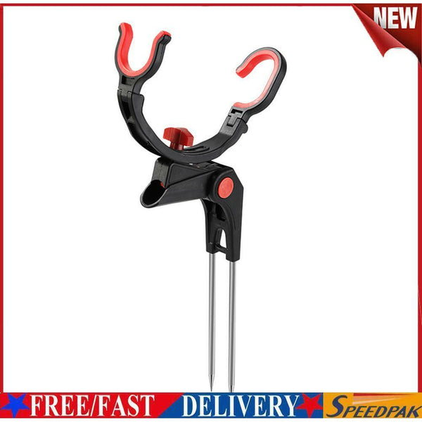 Fishing Pole Holder Foldable Bracket Sea Lake Fish Rod Rack Stand (Single) #F