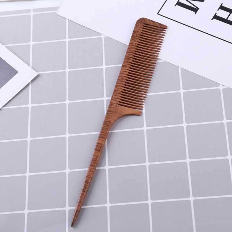 Wooden Smooth Comb Scalp Massage Anti Tangling Static Salon Hair Brush (01)