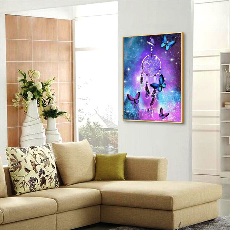 DIY Full Round Drill Rhinestone Diamond Painting Gorgeous Dreamcatcher Handwork