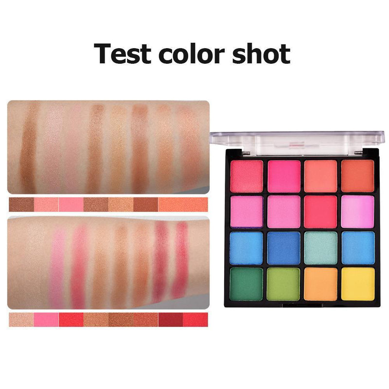 16 Colors Eye Shadow Palette Matte Eye Shadow Powder Nude Makeup Beauty (4