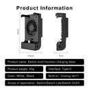 Game Console Cooling Fan for NS OLED/NS/NS Lite Gaming Accessories (Black) Newly