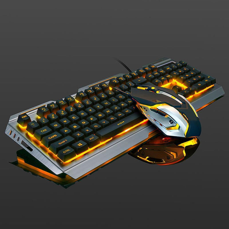 V1 USB Cable Ergonomic Illuminated Mechanical Feel Gaming Keyboard Mouse Se