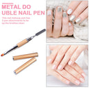 Double-Ended Poly Nail Gel Brush Picker Pen Stainless Steel Manicure Art Tools