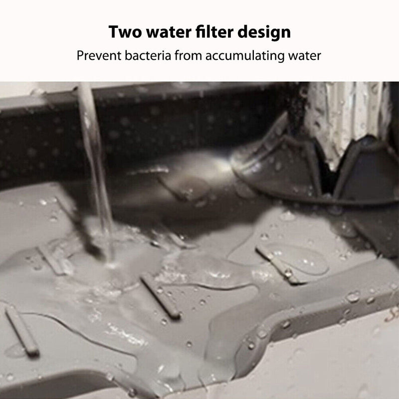 Faucet Absorbent Draining Mat Splash Guard Sink Water Drying Pad (White) Newly