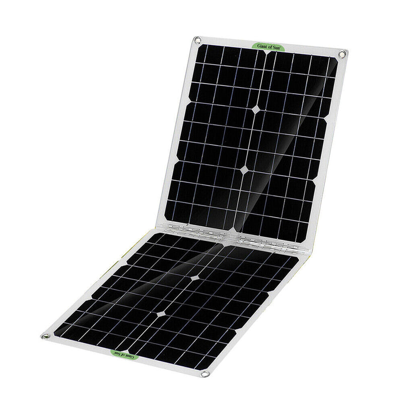 50W Foldable Dual USB Output Device Waterproof Battery Solar Panel (01)