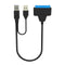 USB to SATA Adapter Cable Data Converter 3.0 to 2.5''/3.5'' For HDD SSD USB: