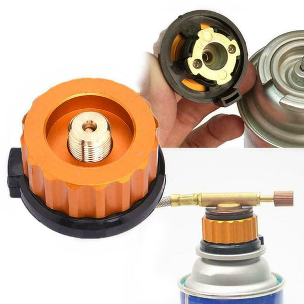Outdoor Camping Hiking Stove Burner Adapter Split Type Converter Connector A0P9