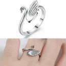 1x Swan Shape Knitting Loop Crochet Ring Thimble Guide Accessories Sewing C7X5