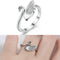 1x Swan Shape Knitting Loop Crochet Ring Thimble Guide Accessories Sewing C7X5