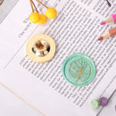 Plants Flower Wax Sealing Stamp Head Round Copper Stamps w/o Handle (ZR036)