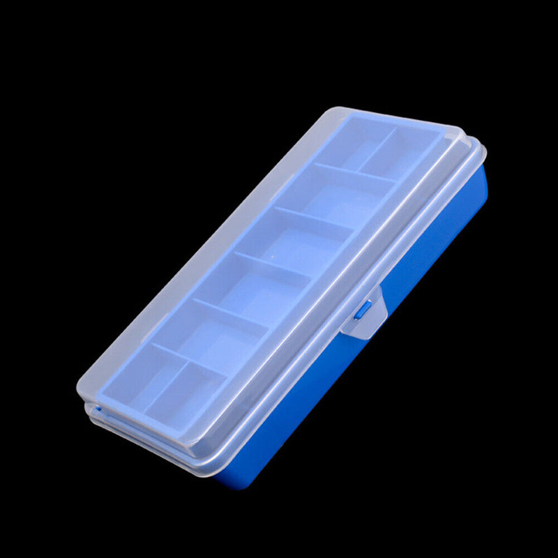 Double Layer Fishing Tackle Box 11 Compartments Bait Lure Hook Storage Cont