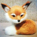 Simulation Sitting Fox Stuffed Animal Soft Plush Kids Gifts Christmas R3G3 Y1F0