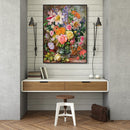 Painting By Numbers DIY Colorful Flower Canvas Oil Wall Art Picture Ornament Kit