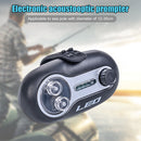 LED Fish Bite Alarm Sound Night Fishing Rod Tip Alert (Black Turntable)