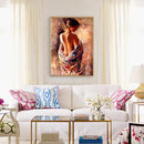 Round Picture DIY 5D Charming Woman Drill Diamond Painting Full Kit Craft Newly