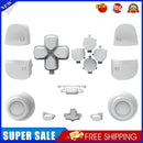 For DualSense Replacement Button Full Set for PS5 Controller Parts (White)
