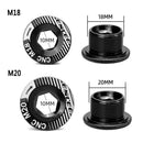 ENLEE Aluminum Alloy CNC Screw MTB Bike Crank Cover Screws (Black M18 Bolt)