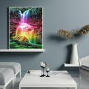5D DIY Full Drill Diamond Painting Rainbow Waterfall Embroidery Mosaic Decor Kit