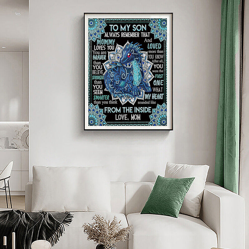 Diamond Painting 5D DIY Letters Partial Special Drill Rhinestone Kit (Y241)